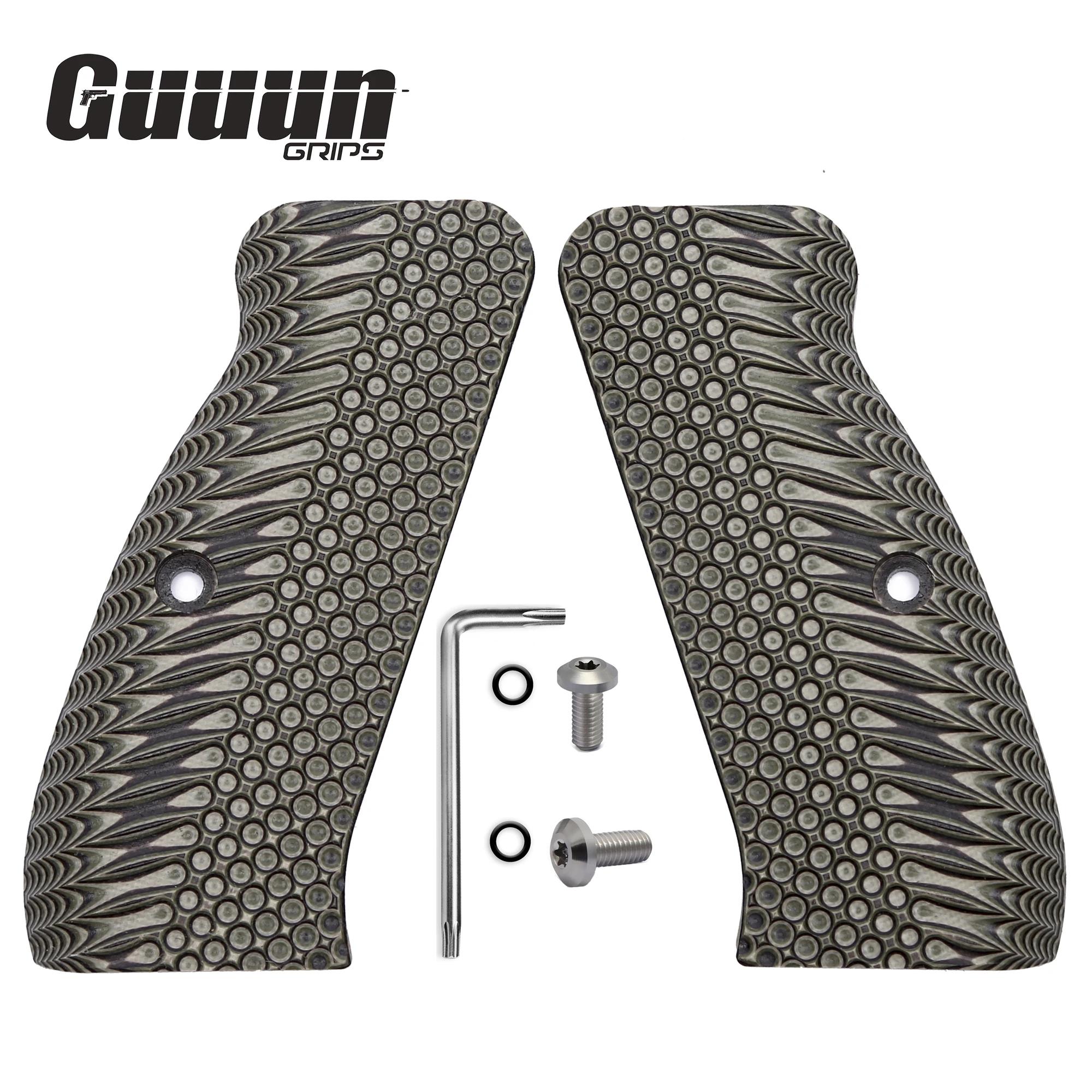 Guuun G10 CZ 75 Poignées pour SP-01 CZ pleine grandeur OPS DulBergamo 8 options de documents