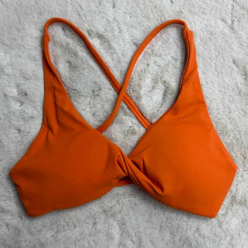 SHINBENE – soutien-gorge de sport rembourré avec bretelles croisées, dos nu, Fitness, sans manches,