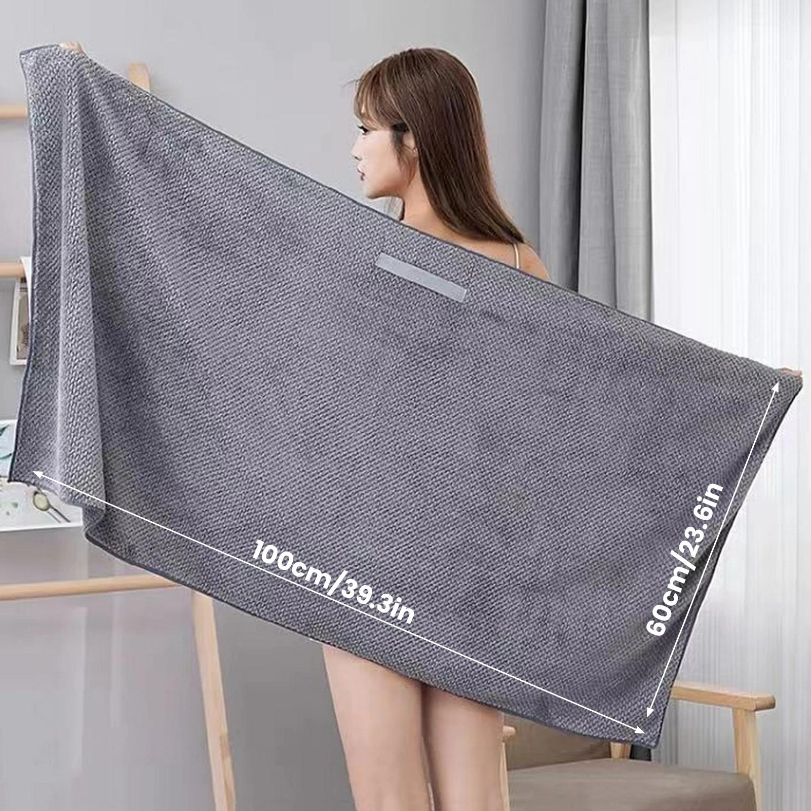 Grands serviettes pour cheveux en microfibre, Ultra douces, avec boucle élastique, pour cheveux bouc
