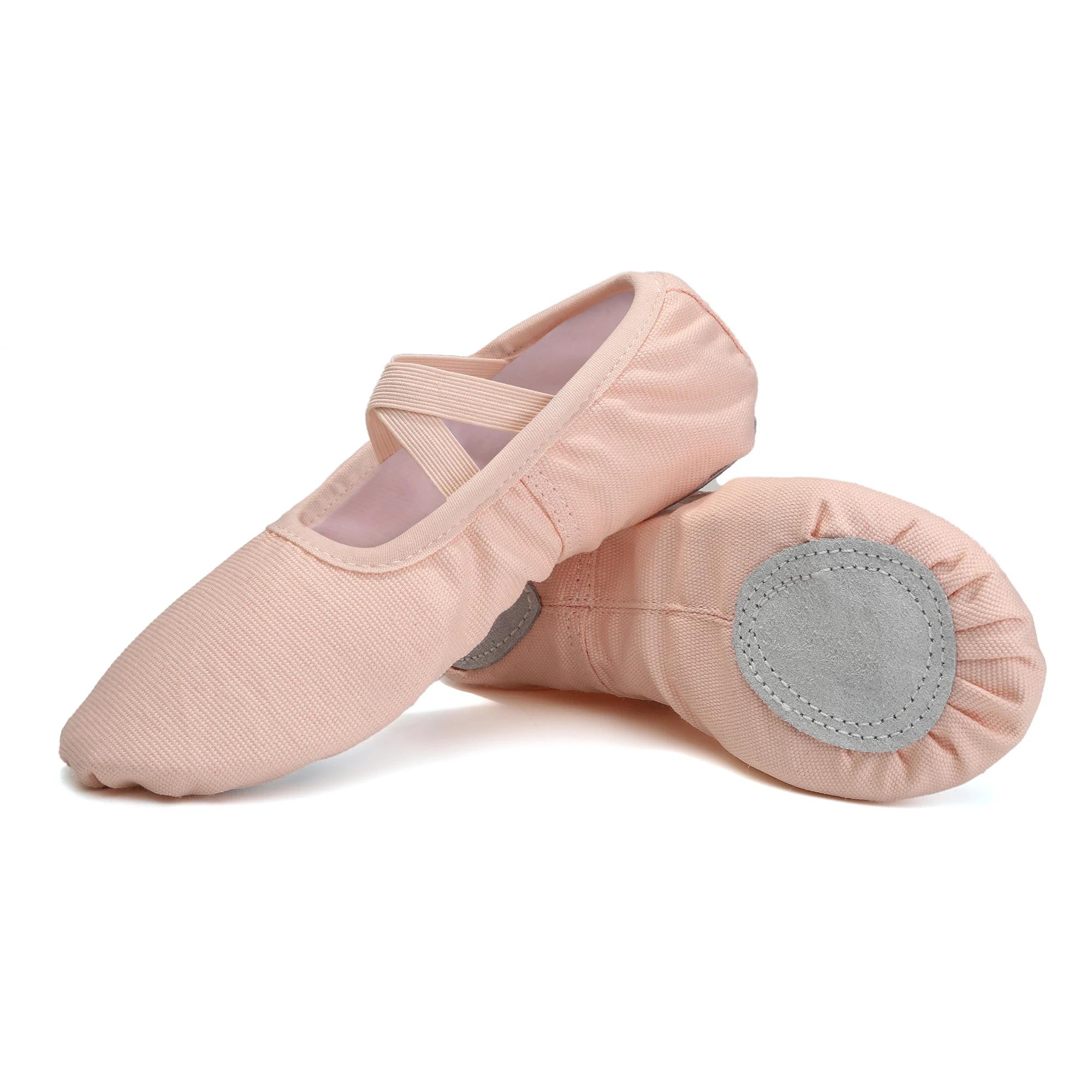 Chaussures de Ballet pour filles, pantoufles de Ballet pour enfants et femmes, chaussures plates d'e