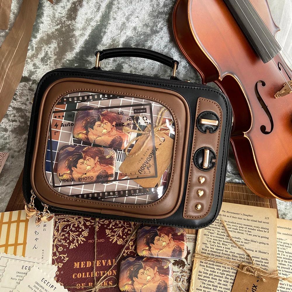 Nouveauté Tv forme Ita sac rétro télévision femmes sac à bandoulière Design Ita sac à dos avec Inser