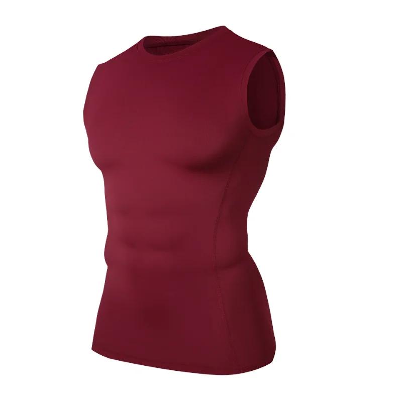 Gilet d'entraînement pour hommes, coupe cintrée, sans manches, séchage rapide, respirant, évacuation