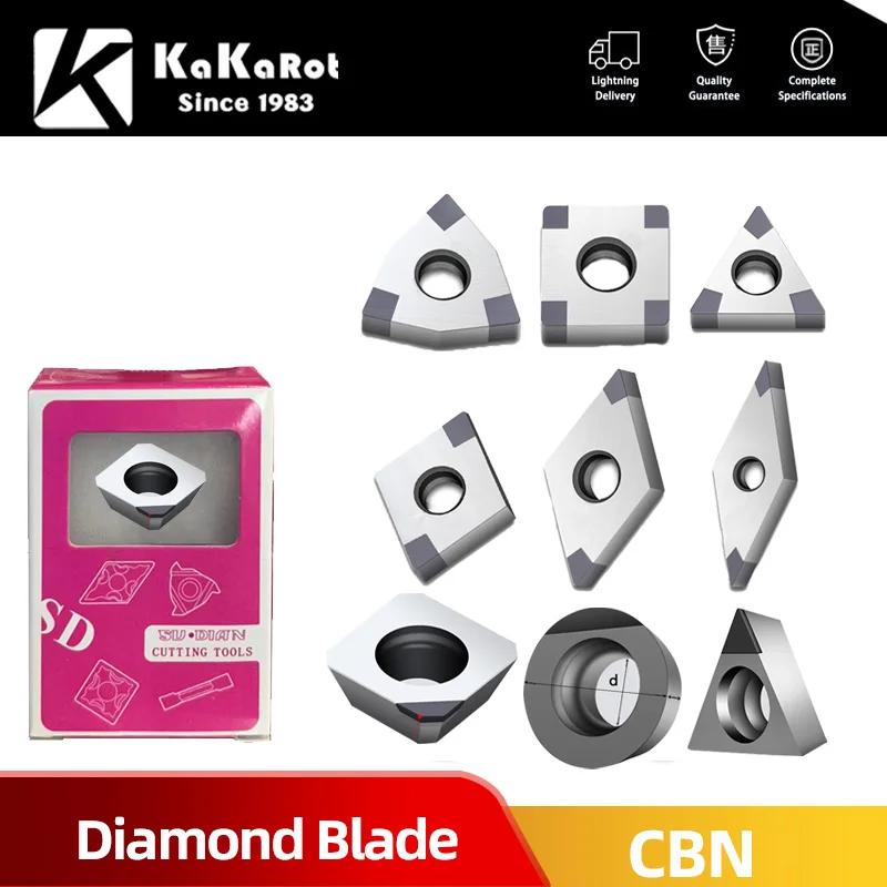 KaKarot-CBN Insert CNC Machining Lath Tool, Cubic Bore, Nitride Turning for Cast Iron, Steel Cutting