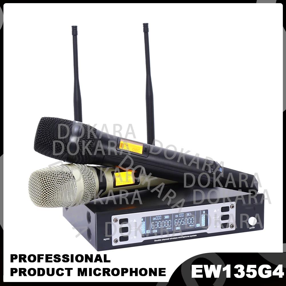 Microphone dynamique sans fil professionnel EW135G4 SKM9000, 2 canaux UHF, système EW100G4, DJ, kara