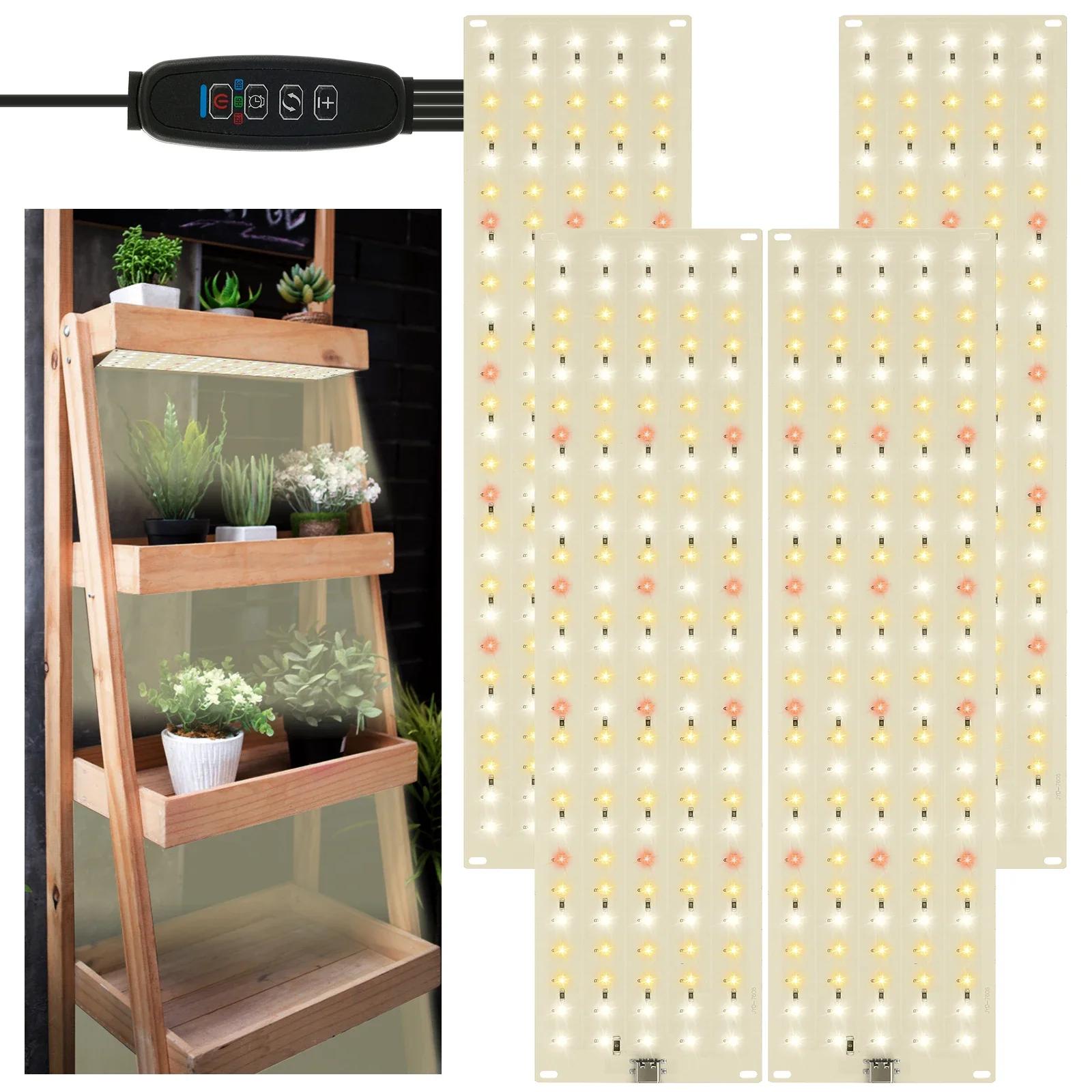 Panneau lumineux LED Ultra-fin à spectre complet, minuterie à intensité variable, lumières pour plan