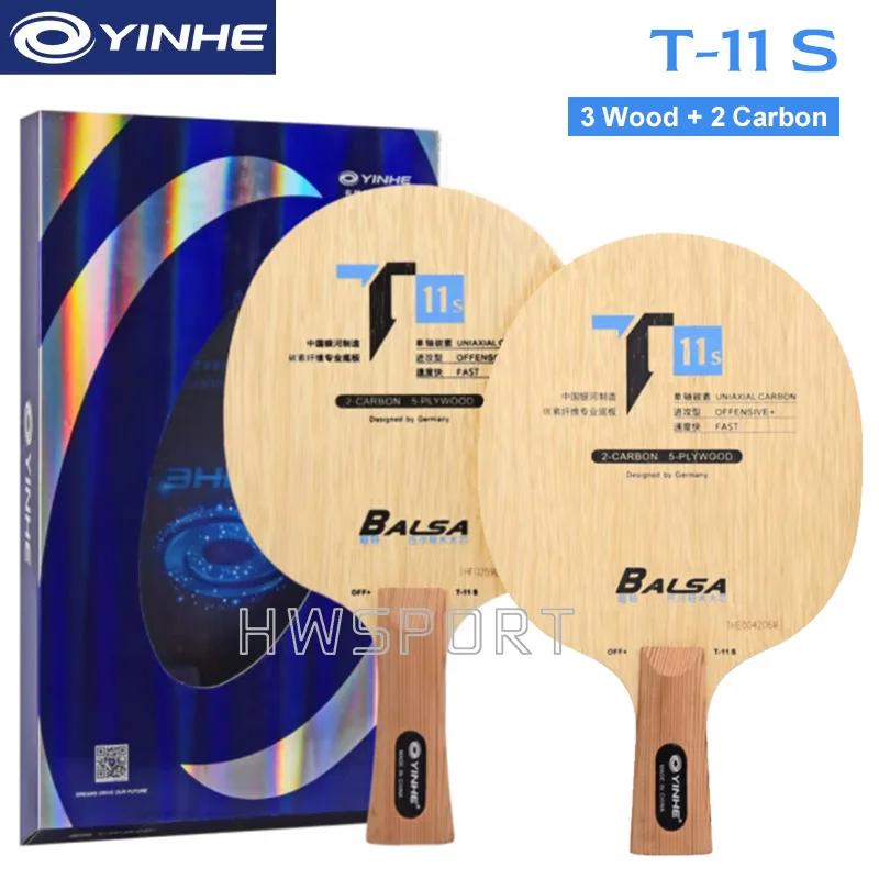 YINHE T11S lame de Tennis de Table lame de Ping-Pong Super légère 5 bois 2 carbone offensive 72g