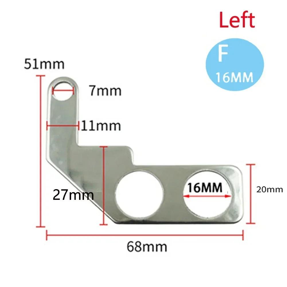Support universel en acier inoxydable pour moto, 16MM, pour interrupteur à bouton étanche, équipemen