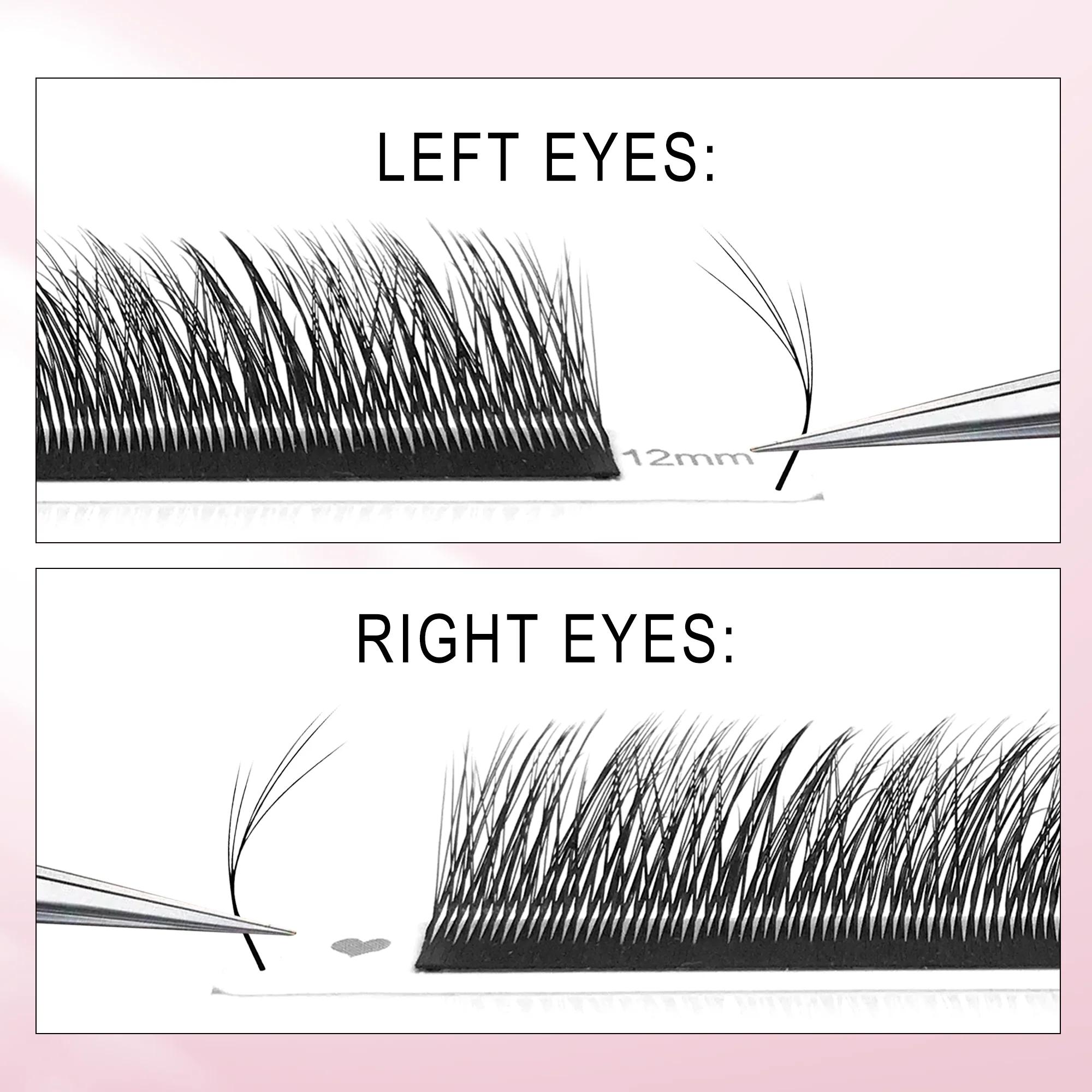 CoMango 5D fox YY shape eye lashes extension C/D curl professional black fox eye style lash high qua