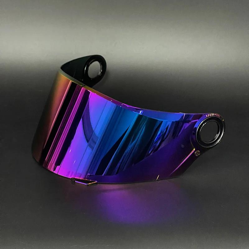 Visière de casque de moto intégrale, lentille multicolore, adaptée pour LS2, FF358, FF396, FF392