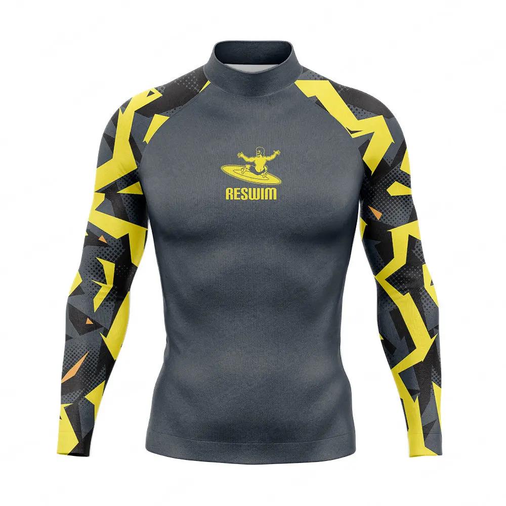 T-shirt de surf et de natation à manches longues pour homme, protection UV, collection été 2026, mai