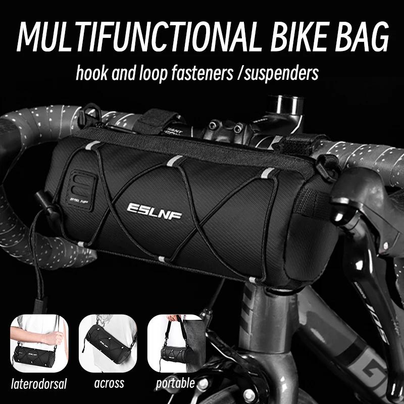 ESLNF-Sac de vélo étanche, sac de rangement, sac de guidon d'équitation extérieur de grande capacité
