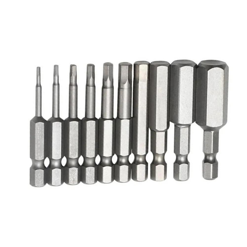 Tournevis à tête magnétique à tige hexagonale 1/4, embouts de tournevis de 50mm, jeu de tournevis d'