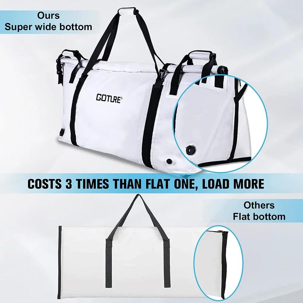 Goture-Sac isotherme pour la pêche en bateau, sac de congélation marin étanche, sac de transport de