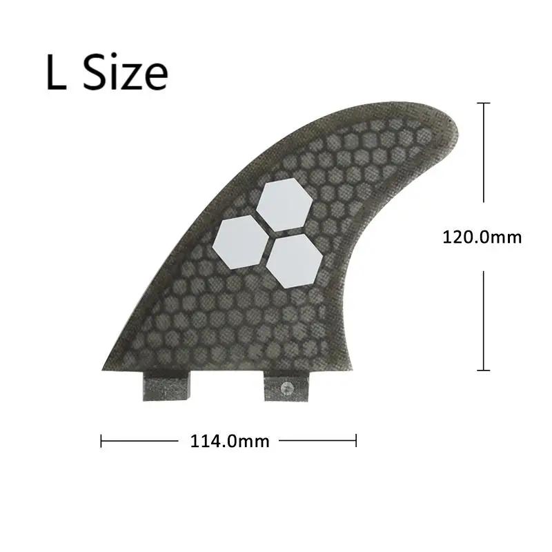 UPSURF-Aileron de surf en accent d'abeille FCS FIN L, ailerons en carbone pour planche de surf, stab