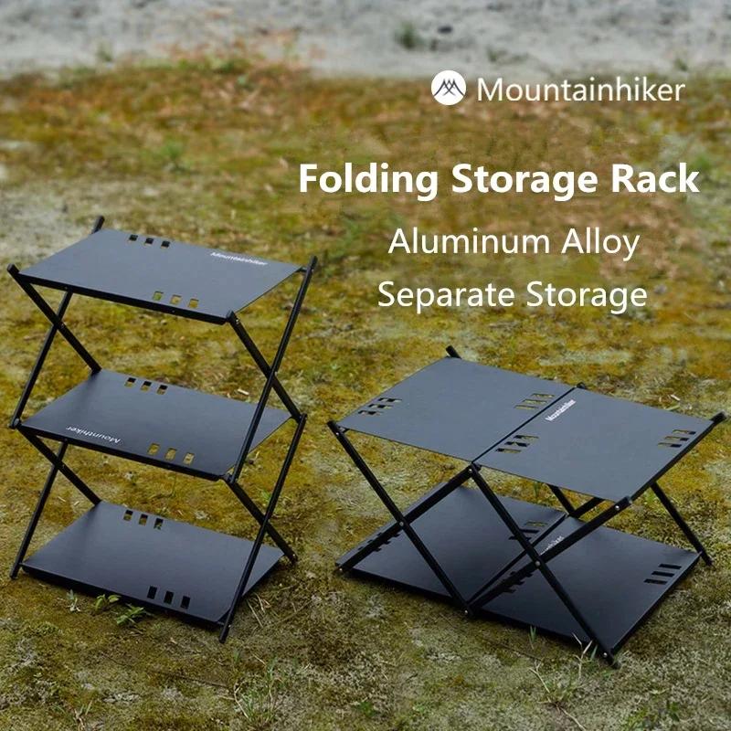 MOUNTAINHIKER support à trois niveaux étagère de rangement extérieure étagère pliante Portable Campi