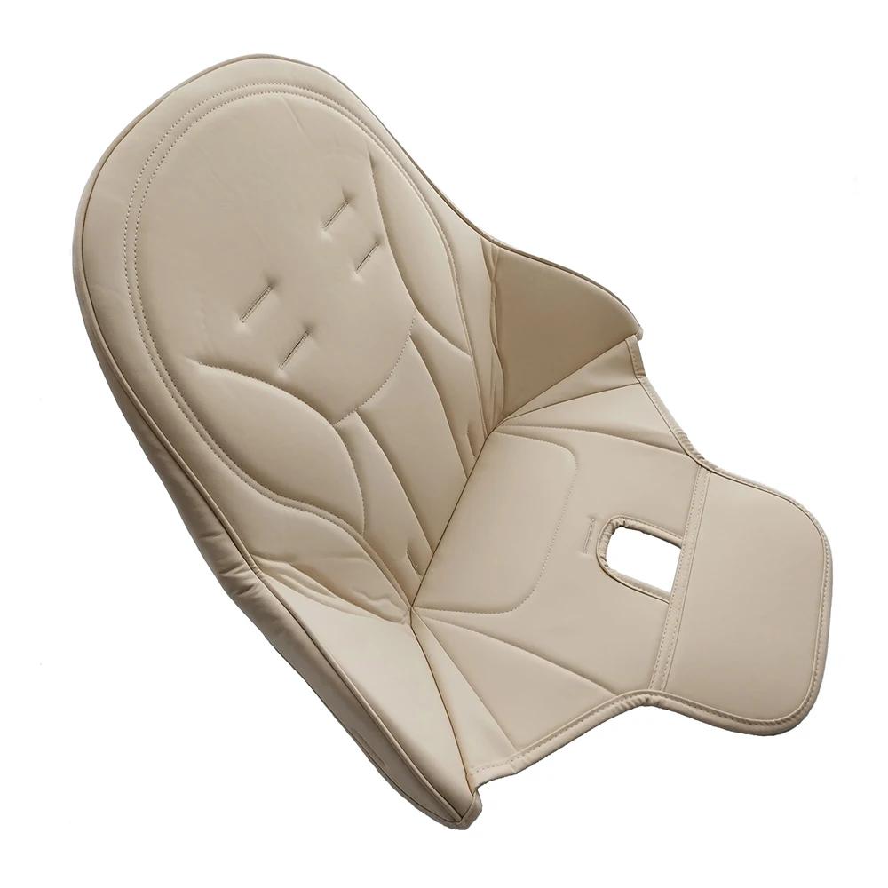 Coussin de siège en cuir PU pour chaise haute de croissance pour enfants, housse de chaise haute pou