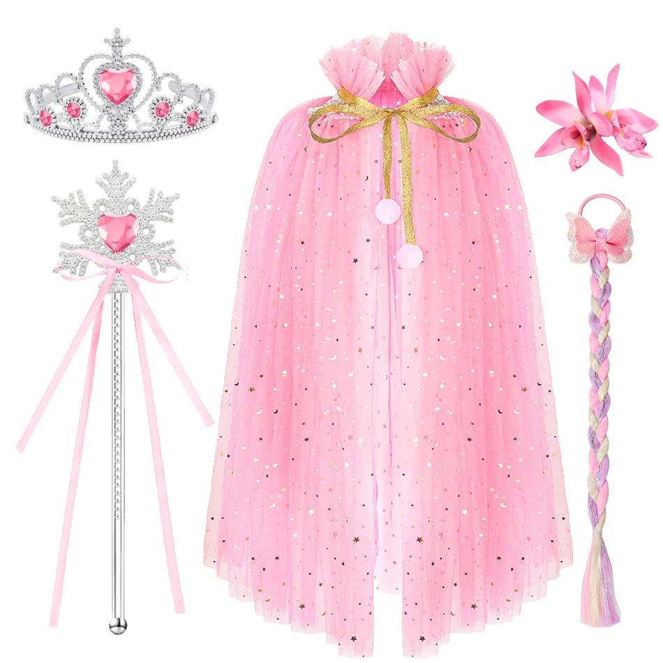 Robe de princesse rose Raiponce pour filles, costume de cosplay, robe élégante pour enfants, carnava