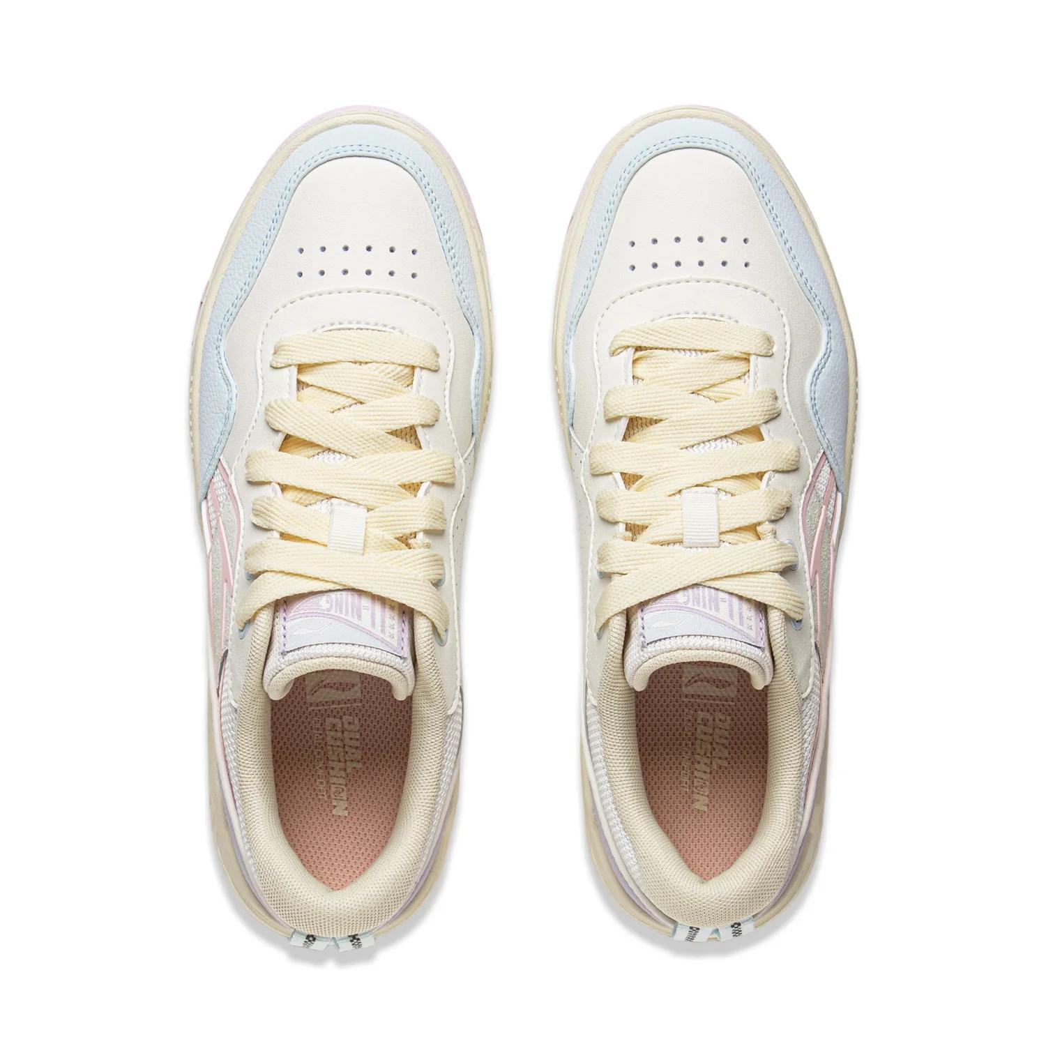 Li-Ning COMMON 80S – chaussures de style de vie pour femmes, à double coussin, confortables, souples