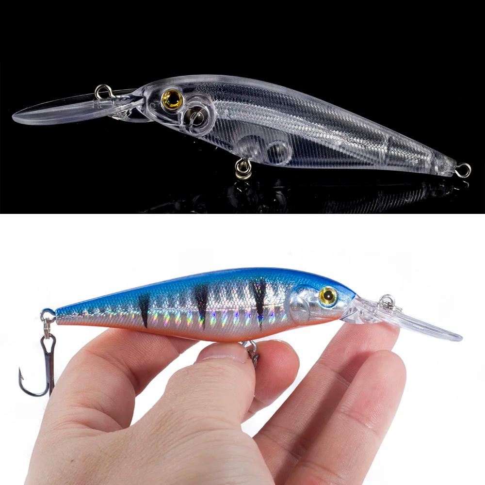 Nouveau 11 cm 10.5g appât dur méné strie leurres de pêche basse crochet d'eau douce perche de plongé