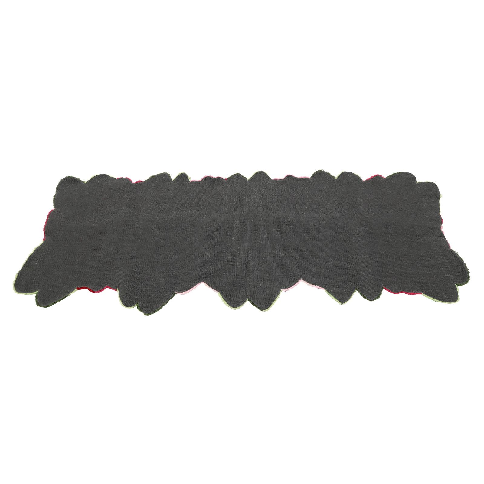 Tapis en peluche lavable de style moderne, 4 couleurs, fleur lea polymères, anti-ald, polymère de so