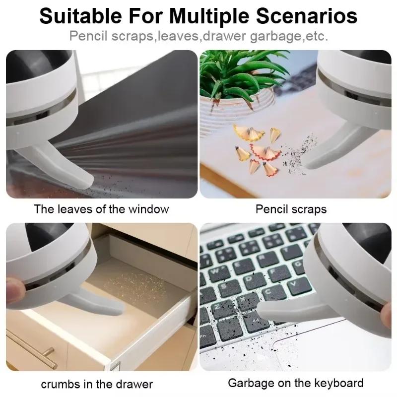 Mini aspirateur Portable pour Table de bureau, aspirateur de poussière, USB, balayeuse de Table, cra