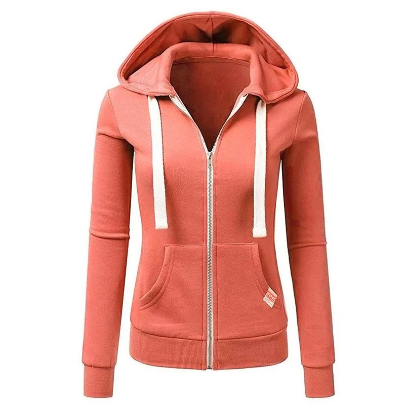 Sweat à capuche de sport personnalisé pour femmes, nouvelle mode automne/hiver, manches longues, cor