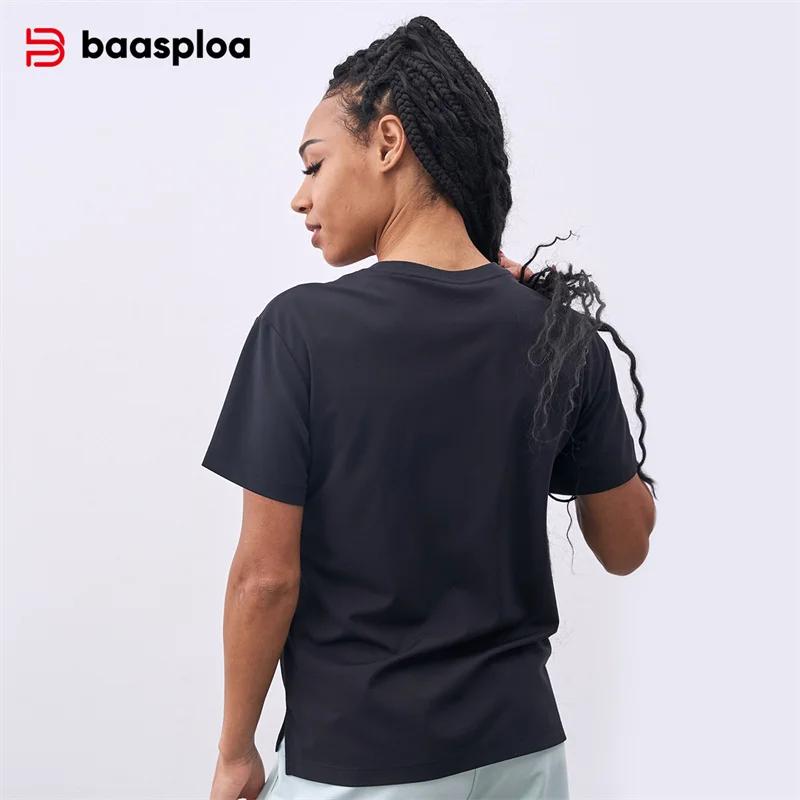 Baasploa-T-Shirt de dehors Respirant pour Femme et Homme, Vêtement de Haute Qualité, à vaccage Rapid