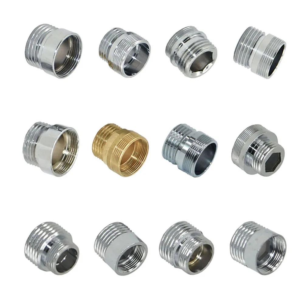 Coupleur de robinet d'eau en laiton argenté 1/2 à M16 M18 M20 M22 M24 M28, raccords de connecteur fi