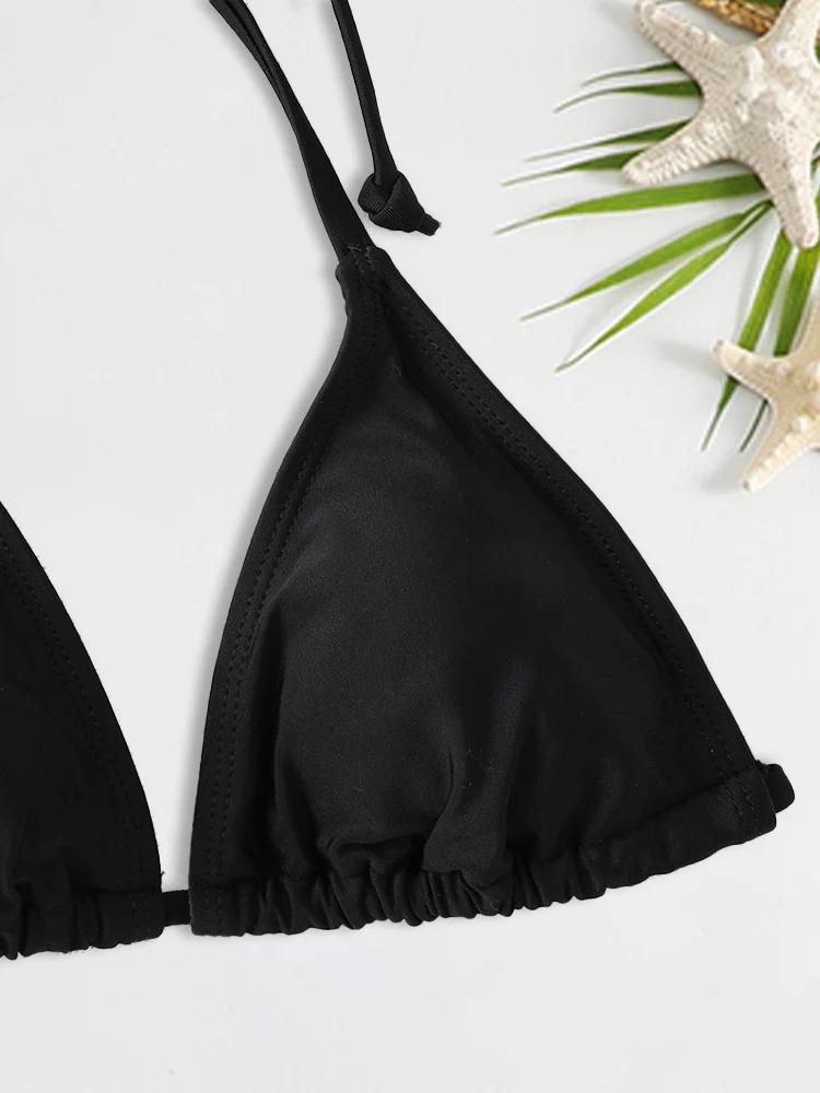 2 pièce/ensemble 2024 mode Sexy maillot de bain femmes Bikinis ensemble Triangle maillots de bain St