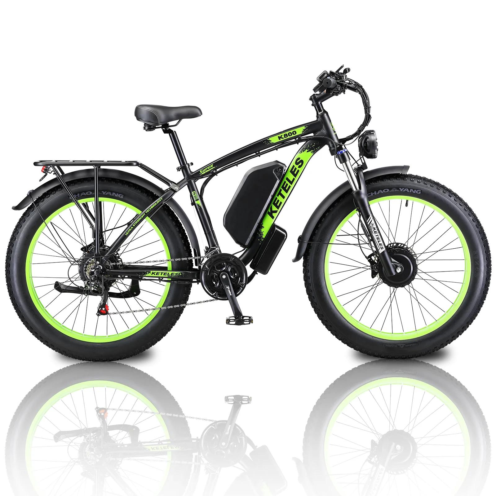 EllTELES-Vélo Électrique Hybride à Moteur K800 de 2000W pour Adulte, Bicyclette de Montagne de Neige