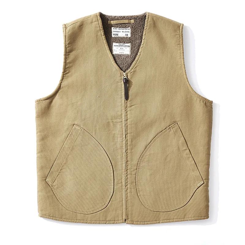 Gilet en laine épaissie doublé de sourire pour hommes et femmes, col en V, glaçure, extérieur, entra