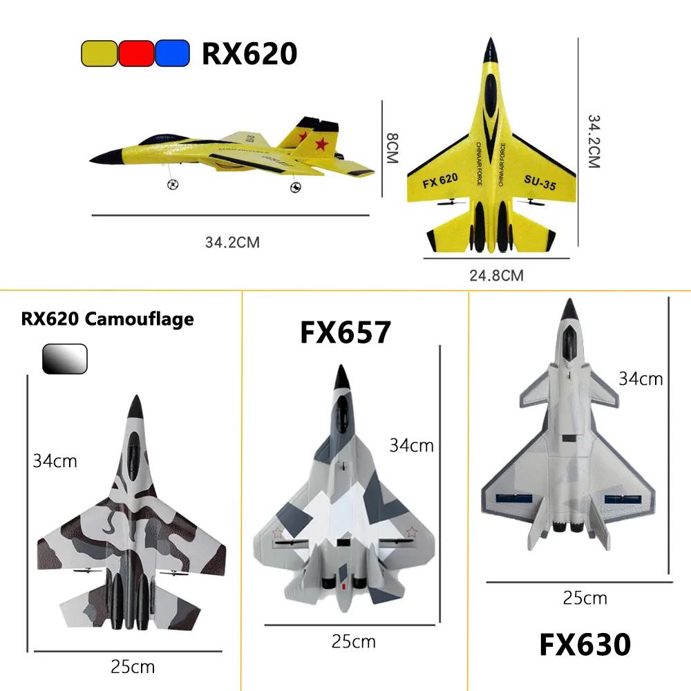 Avion RC en mousse SU35, planeur radiocommandé 2.4G, avion de chasse télécommandé, jouet en mousse p
