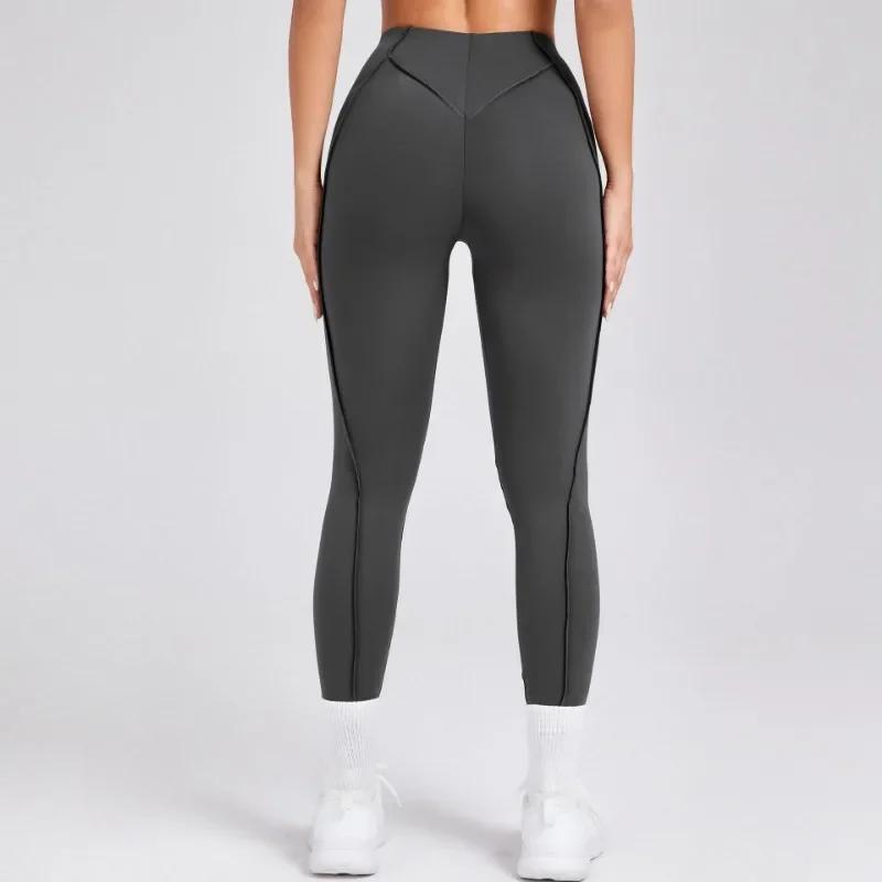 Yoga sport Fitness Leggings pantalon taille haute pêche hanche soulever en plein air course décontra
