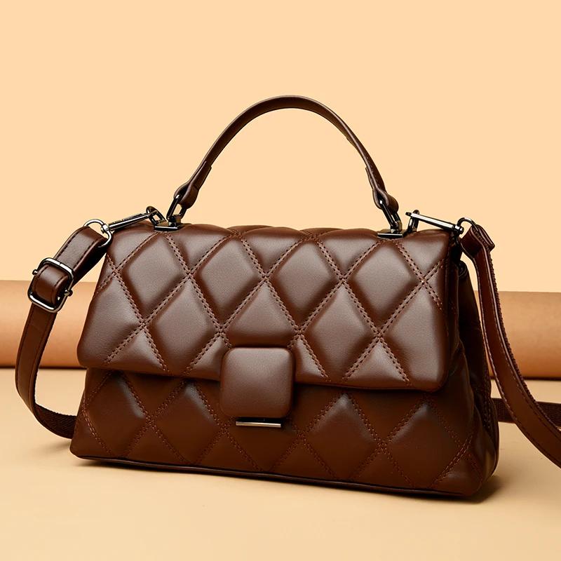 Sac à main rétro en cuir souple pour femmes, sacs carrés à la mode, haute qualité, célèbre designer,