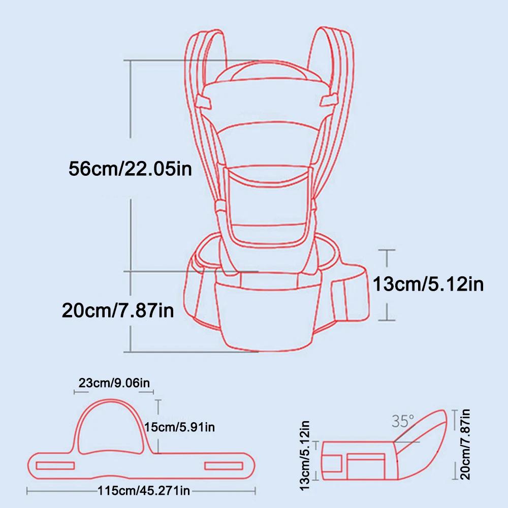 Sac à dos Kangourou Ergonomique pour Nouveau-né, Siège de Bébé, Voyage