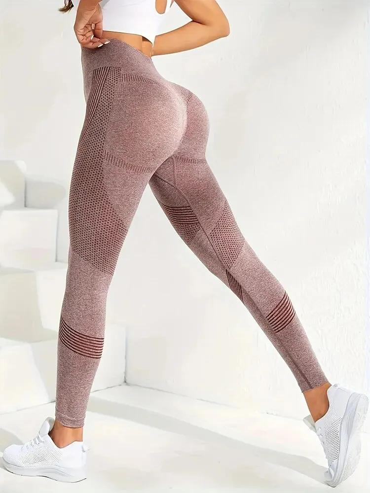 2 pièces Hip Lift Yoga Leggings Exercice taille haute ventre Tuck respirant Hp Lift Pantalon