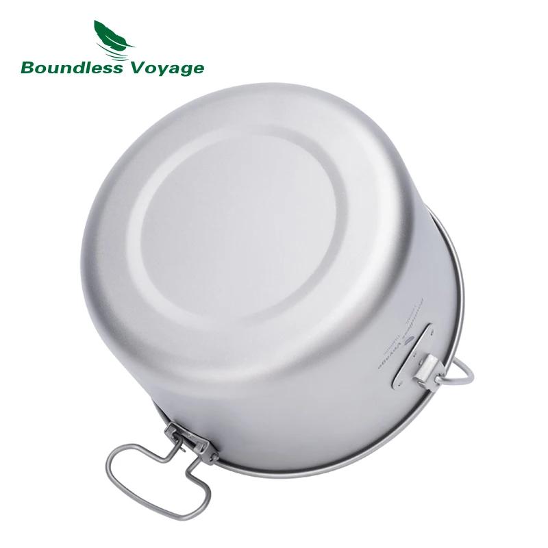 Pot de camping titane 2900ml léger - Marmite suspendue pour randonnée et trekking homme