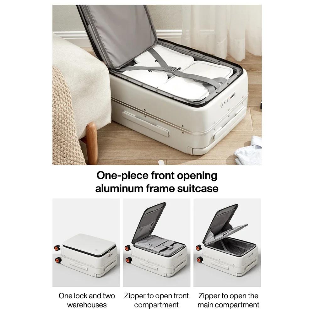 Valise Mixi 2026 Nouveau Design à Poignée Large, Bagage Cabine Homme, Valise de Voyage Femme, Trolle