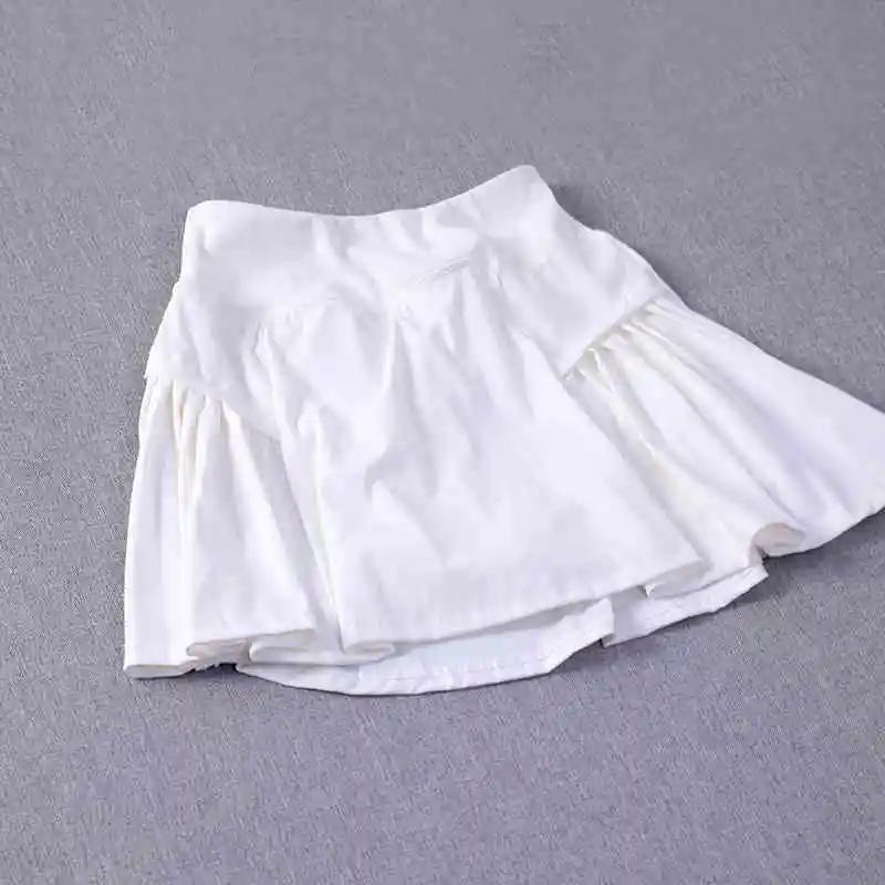 Jupe courte de sport ; pseudo jupe de course deux pièces pour femme; combinaison de badminton d'été;