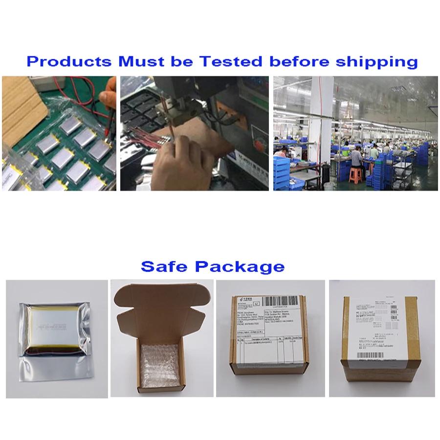 XINJ 3,8 V 1000 mAh 822048 Thermistance 3 fils polymère Li Lipo batterie 3 broches MX1.2 connecteu