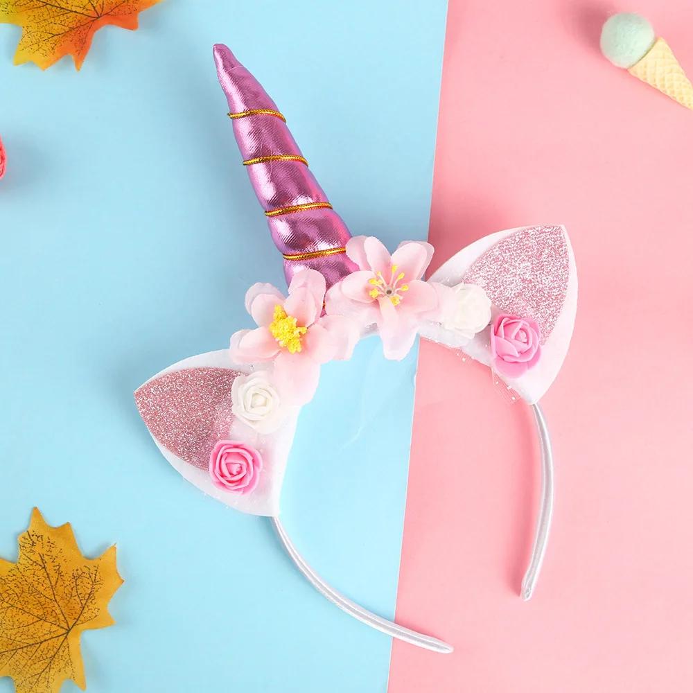 Enfants licorne bandeau Halloween fête tête boucle cadeau d'anniversaire enfants bébé cheveux access