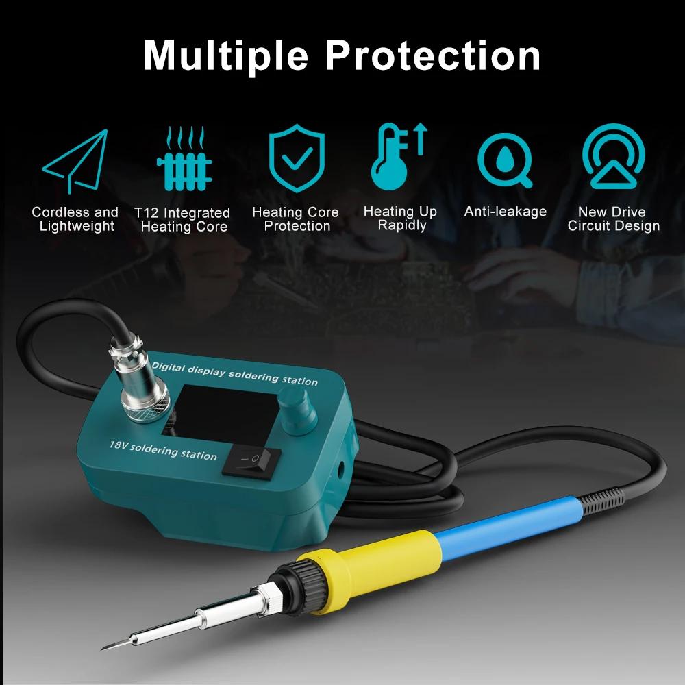 Outil de Station de fer à souder sans fil pour batterie for Makita18V LXT, Kit de fer à souder élect
