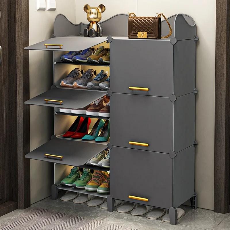 Luminerack-Meuble de Rangement T1 pour Chaussures, Couverture Anti-Poussière à Plusieurs Couches, po