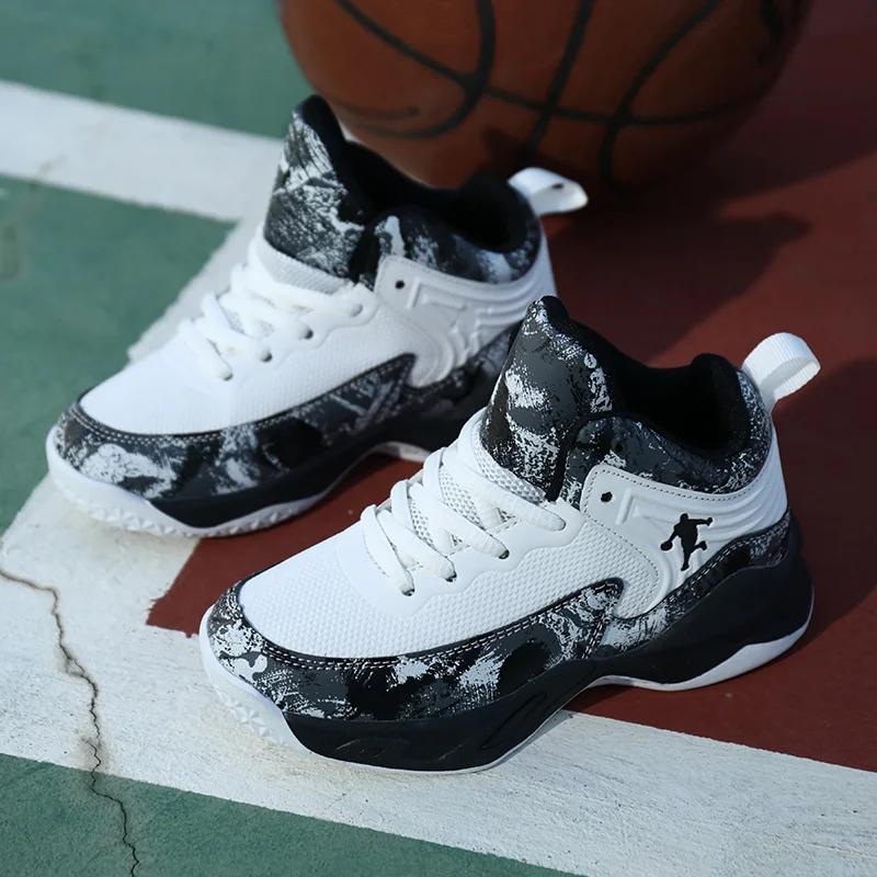 2025 chaussures de Basket-ball pour enfants baskets nouveaux garçons marque semelle épaisse antidéra