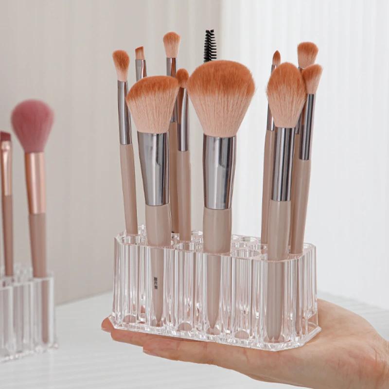 Organisateur de brosses à ongles en acrylique, 26 trous, Kit de Nail Art, outils de rangement, maqui