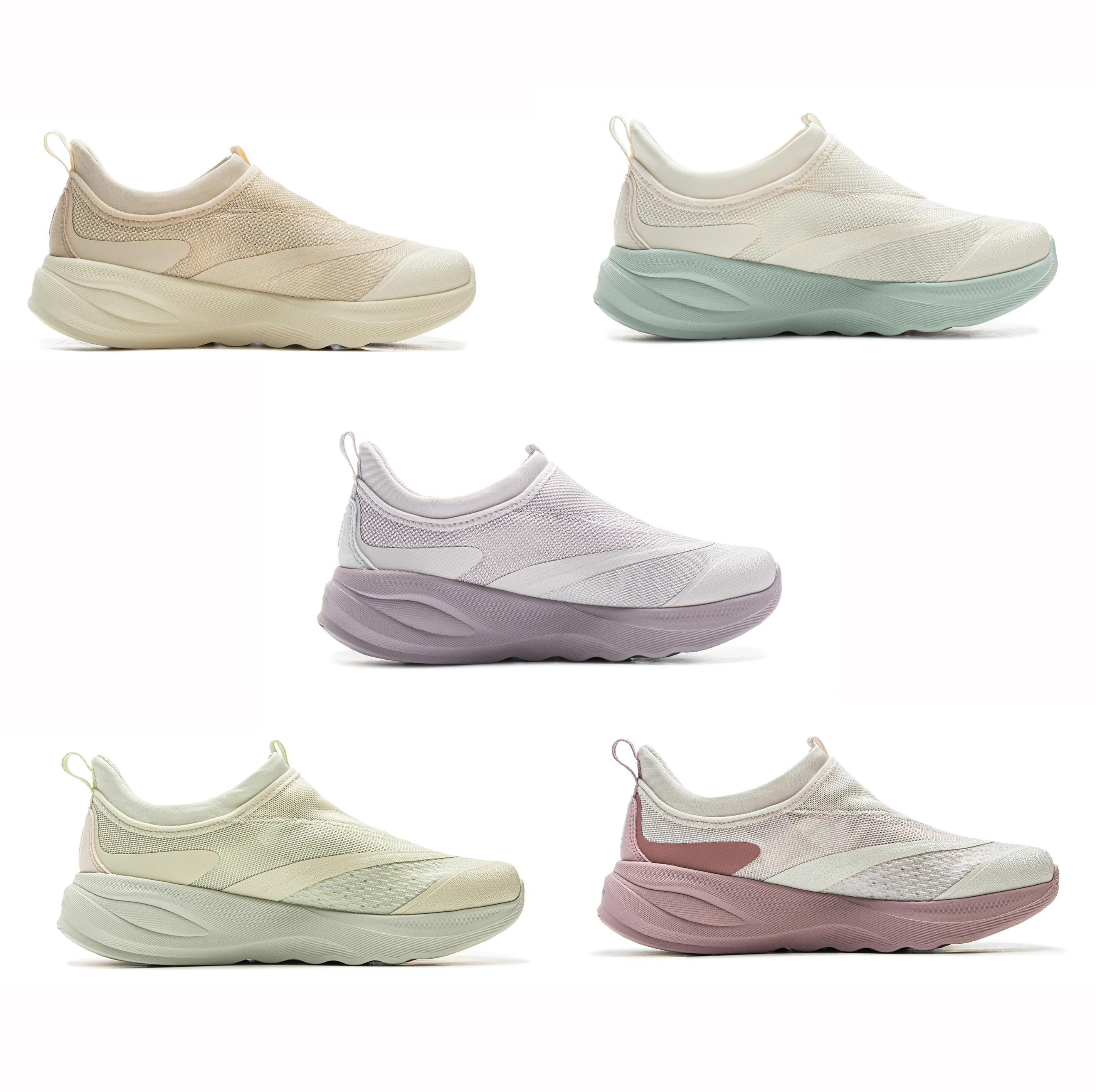 Li-Ning SOFT GO 2 – chaussures de marche décontractées à enfiler pour femmes, COMFOAM, respirantes,