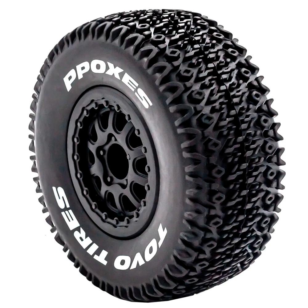 Pneus de camion de parcours court 112mm 1/10, roue hexagonale de 12mm pour voiture Slash Arrma Sento