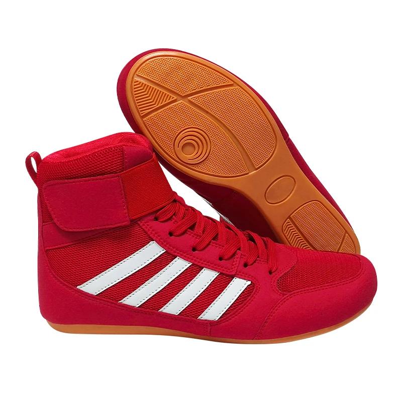 Bottes de lutte professionnelles, chaussures de boxe pour Couples, baskets antidérapantes pour homme