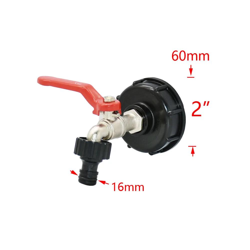Adaptateur de robinet de réservoir IBC Durable, filetage grossier S60 * 6 vers connecteur d'eau 1/2