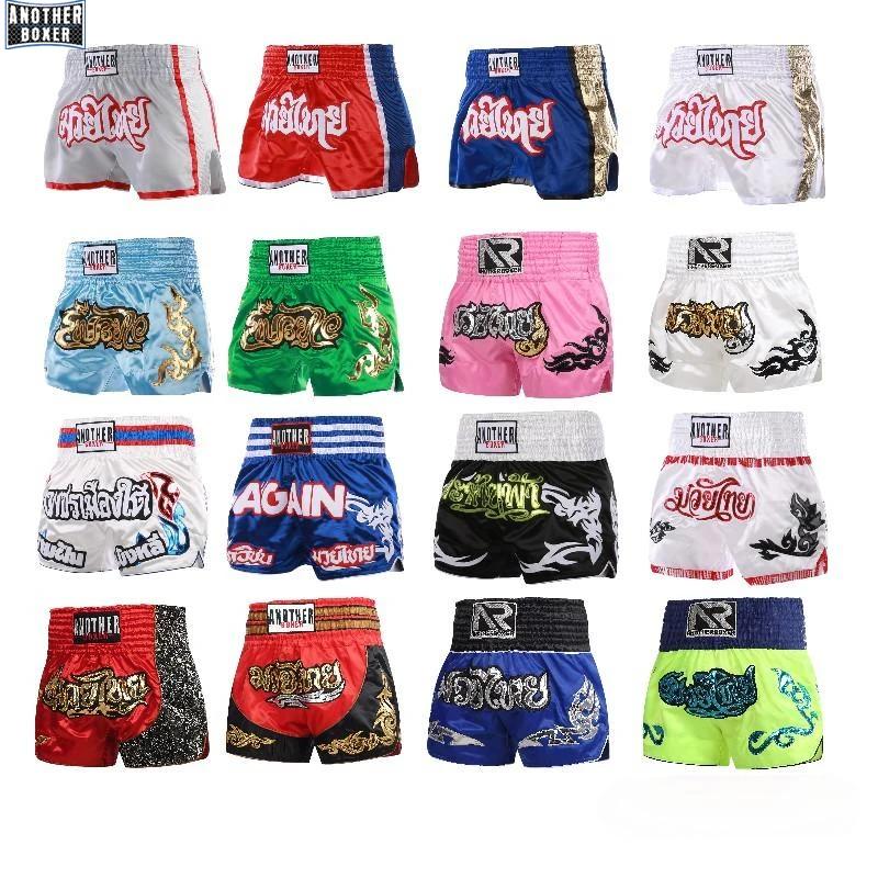 Short de combat de boxe pour hommes et femmes, short MMA Muay Thai de couleur Patchwork, vêtements d